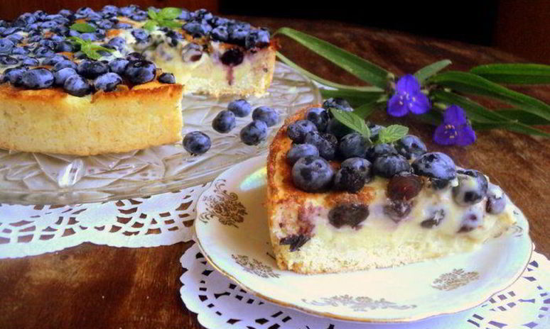 Рецепт тарта с голубикой