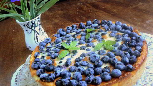 тарт с голубикой