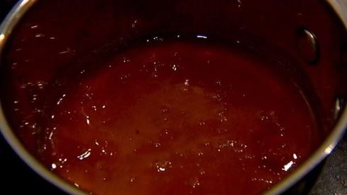 тарт с грушами в абрикосовой глазури