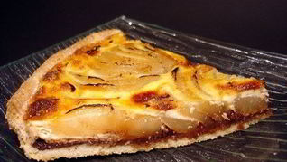 Тарт с грушей и шоколадом