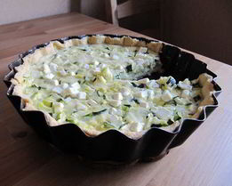 Тарт с кабачками и фетой