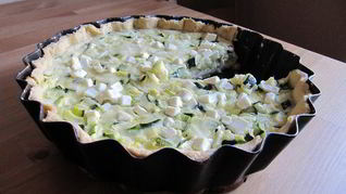 Тарт с кабачками и фетой