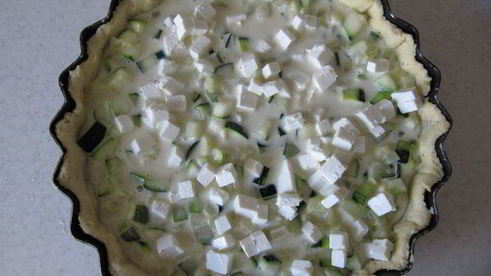 тарт с кабачками и фетой