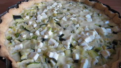 тарт с кабачками и фетой