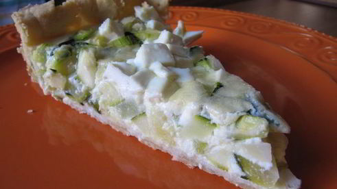 тарт с кабачками и фетой