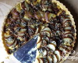 Тарт с картофелем и голубым сыром