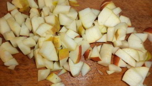 тарт с клюквенно-яблочной начинкой