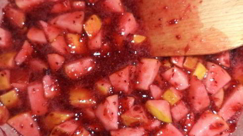 тарт с клюквенно-яблочной начинкой