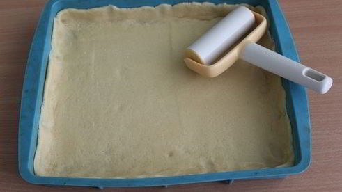 тарт с персиками