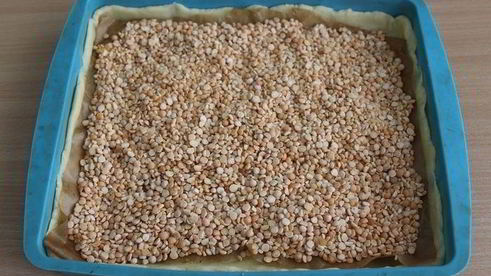 тарт с персиками