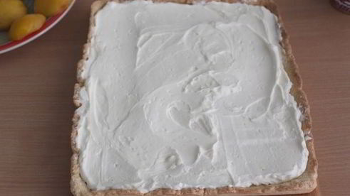 тарт с персиками