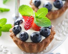 Тартинки с заварным сливочным кремом