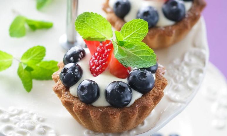 Рецепт тартинок с заварным сливочным кремом