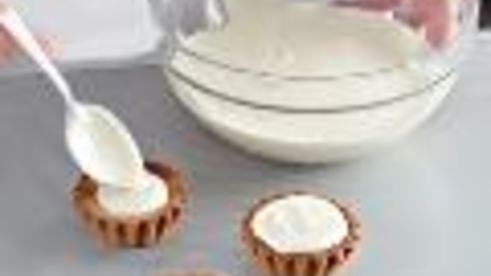 тартинки с заварным сливочным кремом