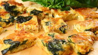 Тортилья со шпинатом