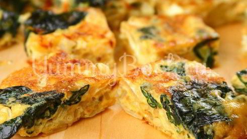 тортилья со шпинатом