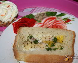 Детская яичница Малыши в домике