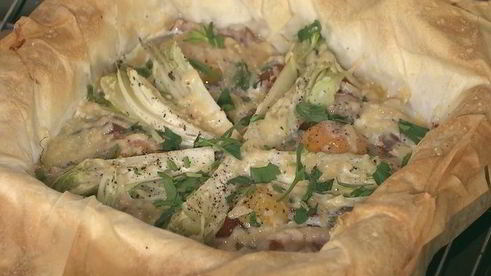 королевская яичница на тесте фило