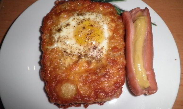 Рецепт яичницы по-украински с сыром