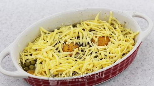 яичница с беконом и сыром