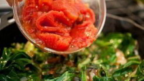 яичница с брынзой