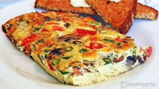 Яичница с грибами