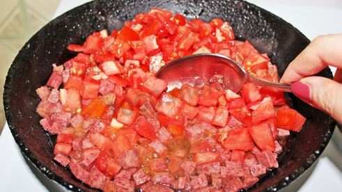 яичница с кабачками