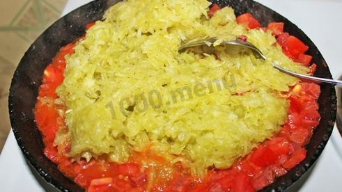 яичница с кабачками