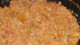 Яичница с лисичками