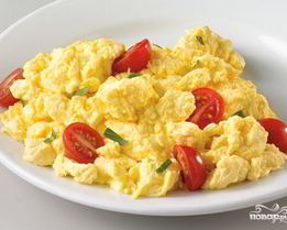 Яичница с молоком