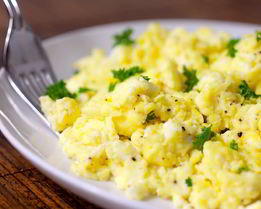 Яичница с сыром