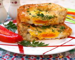 Яичница в бутерброде