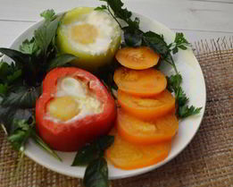 Яичница в перце