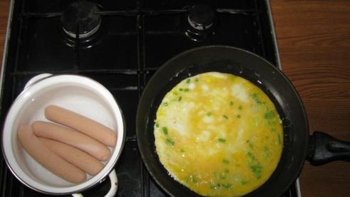 завтрак на двоих яичница сердечком