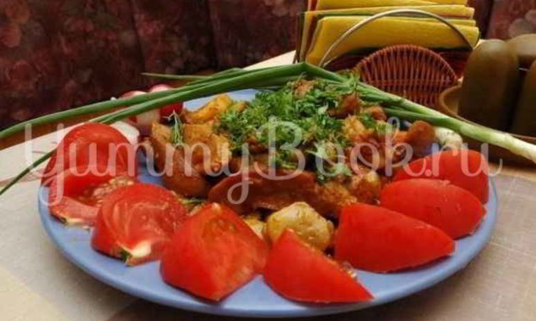 Рецепт яиц бычьи жареные с гарниром