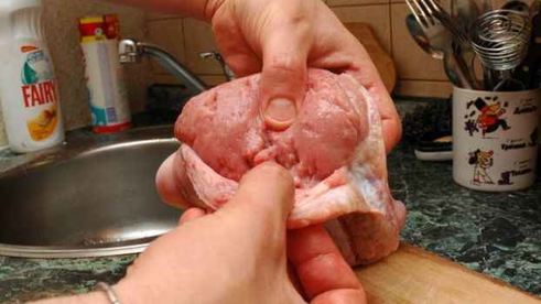 яйца бычьи жареные с гарниром