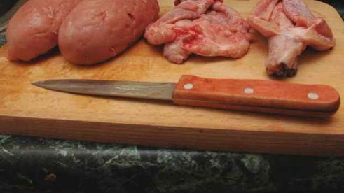 яйца бычьи жареные с гарниром