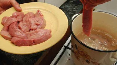 яйца бычьи жареные с гарниром