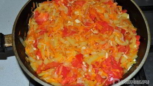 закуска из баклажанов с овощами