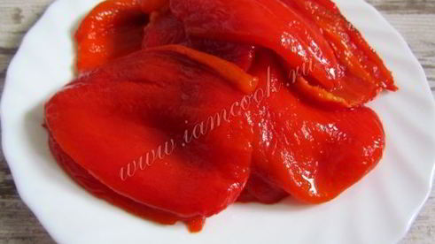 закуска из печеных перцев