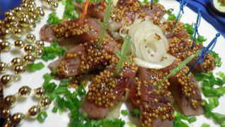 Закуска из сельди и яблока