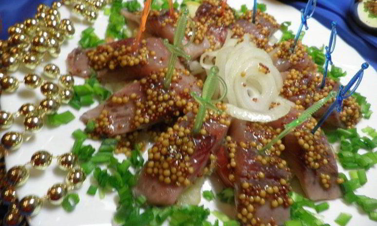 Рецепт закуски из сельди и яблока