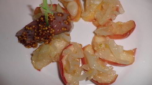 закуска из сельди и яблока