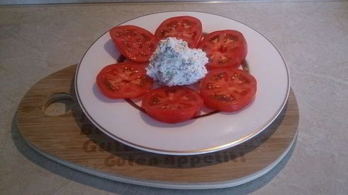 закуска из томатов и творога