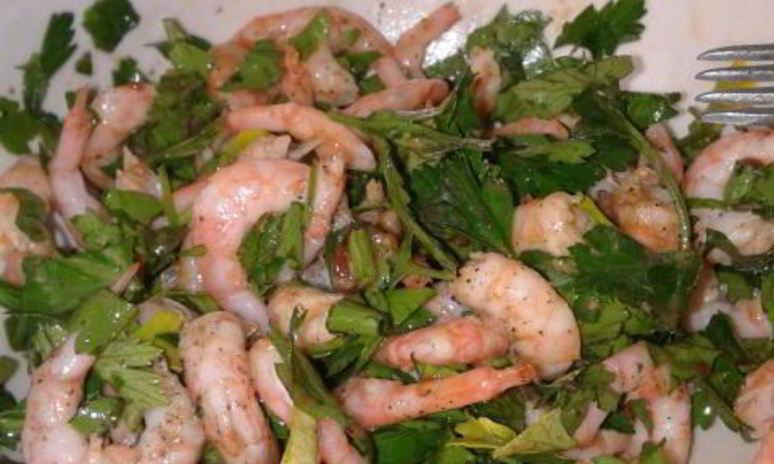 Рецепт закуски креветка