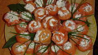 Закуска Завитушки из горбуши