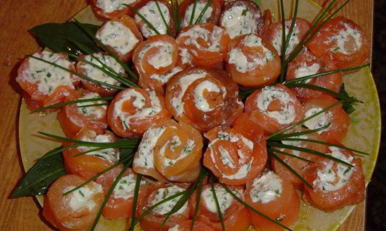Рецепт закуски завитушки из горбуши
