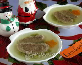 Заливное из говяжьего языка