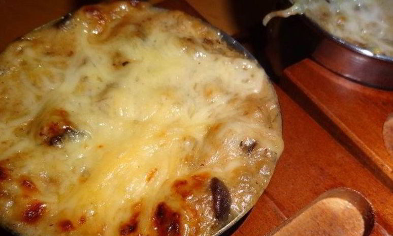 Рецепт баклажанного жюльена с грибами