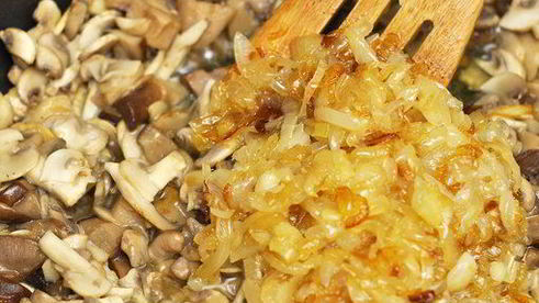 блинная улитка с грибным жюльеном